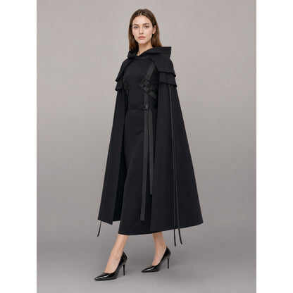 Black Carnival Cloak with Hood for Cosplay occasion guide