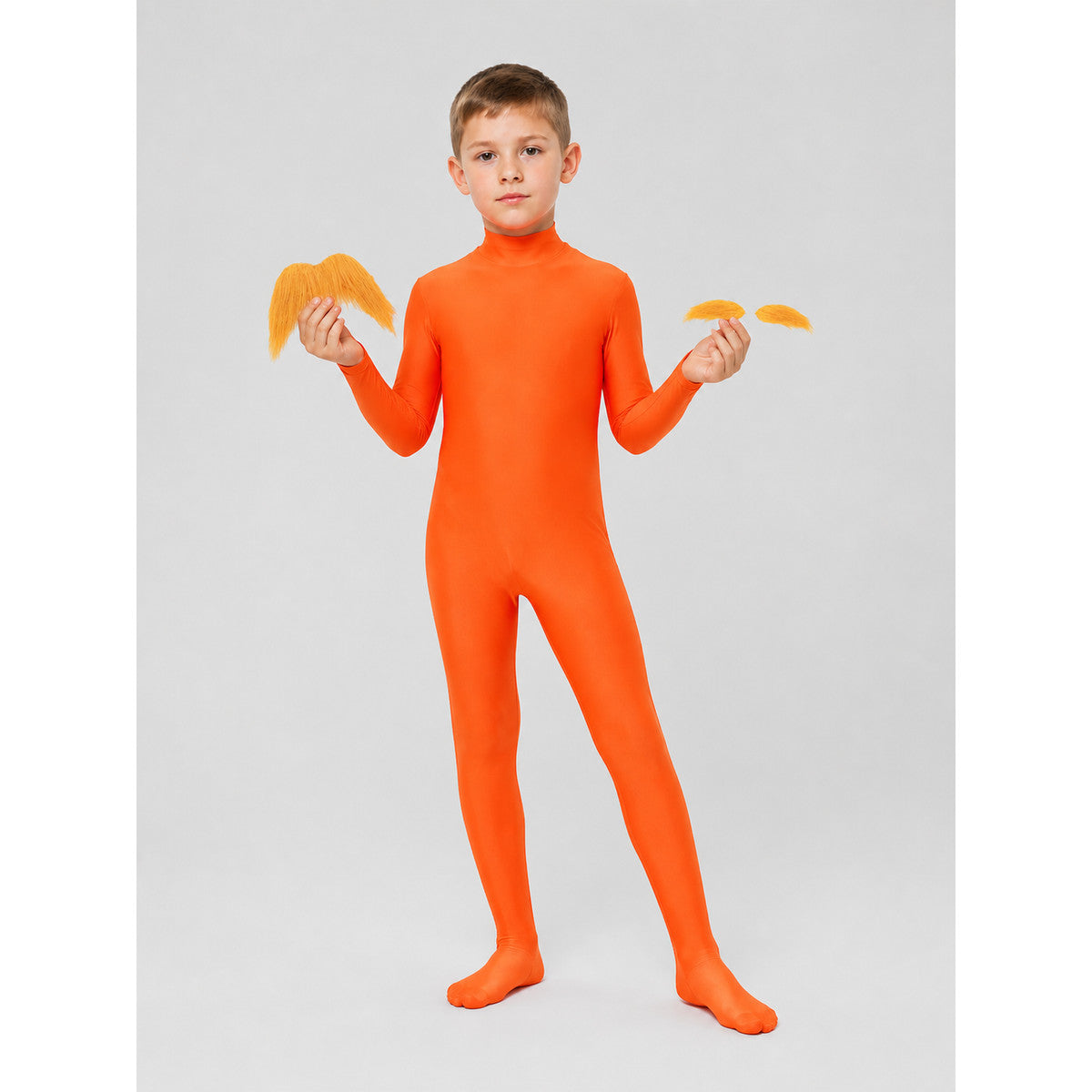 Orange Hooded Halloween Jumpsuit Costume Costumes detail