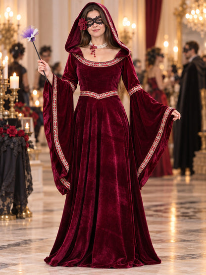 Red Hooded Witch Costume