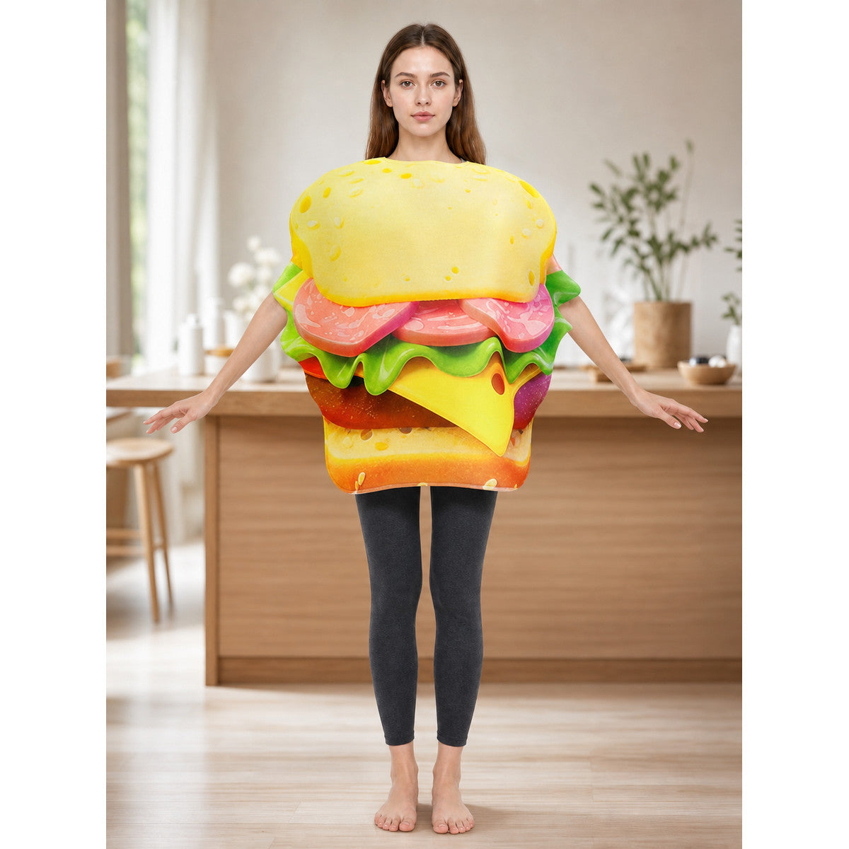 Burger Costume for Parties, Halloween, and Cosplay lifestyle view