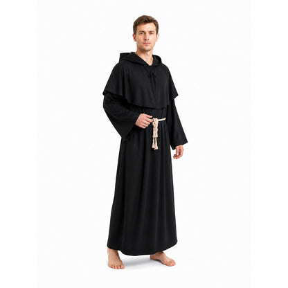 Robe with a Pointed Hood and Flared Sleeves product detail
