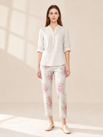 Women's Homewear Set with Floral Print lifestyle view