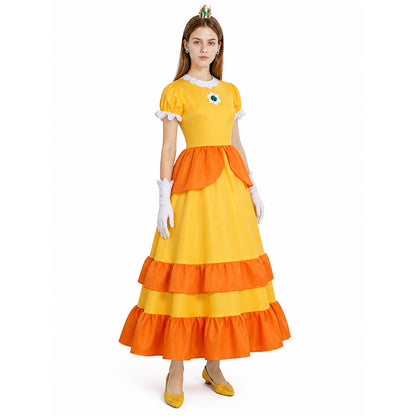 Cosplay Costume with Dress, Crown, and Gloves Costume Dresses detail