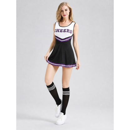 Cheerleading Costume with Dress, Bow, and Pom-Poms Costume Dresses detail