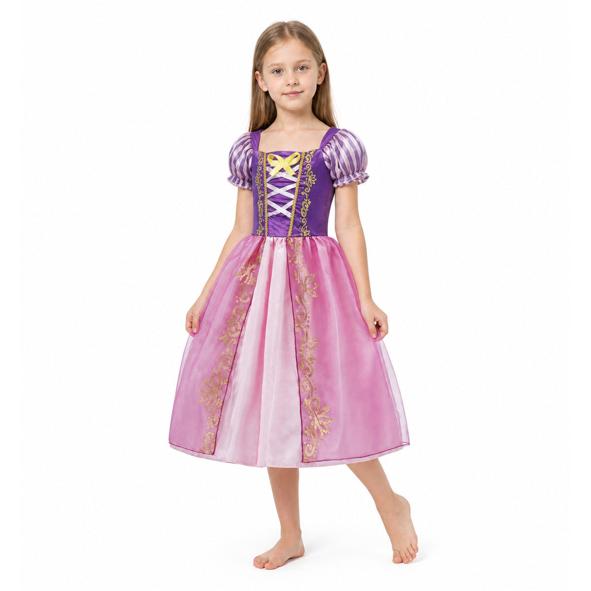 Children's Carnival Dress with a Full Skirt and Bow Costume Dresses detail