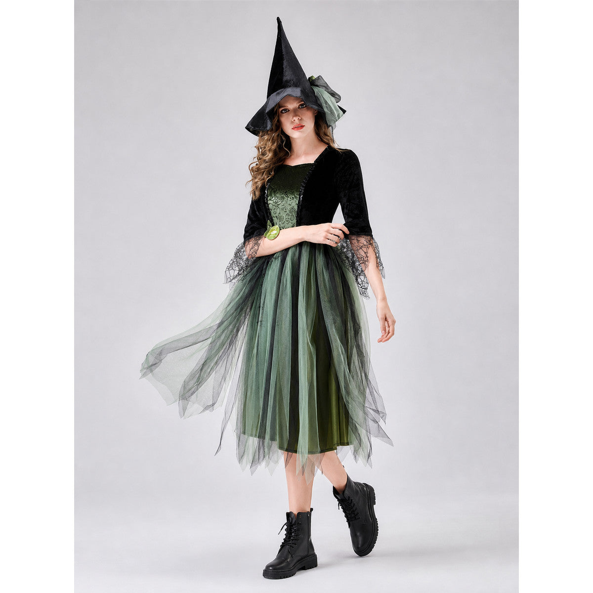 Halloween Costume Dress with Layered Skirt