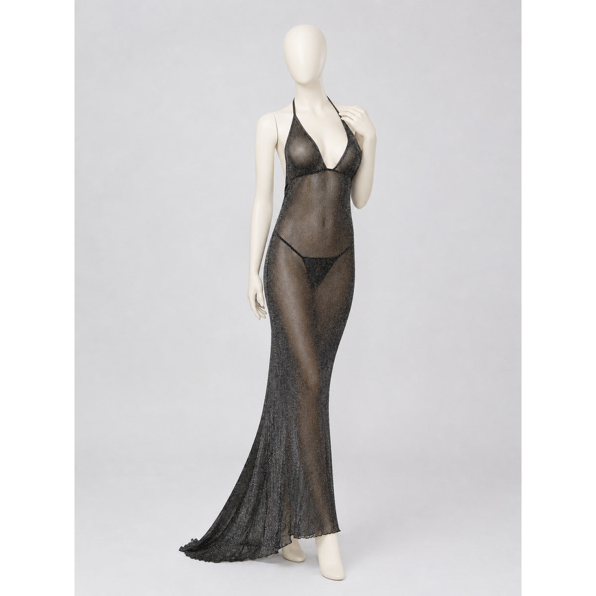 Erotic Sheer Dress with Glitter, M-3XL lifestyle