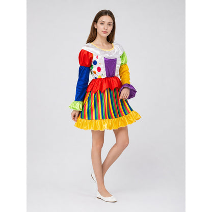 Carnival Clown Costume Dress for Performances