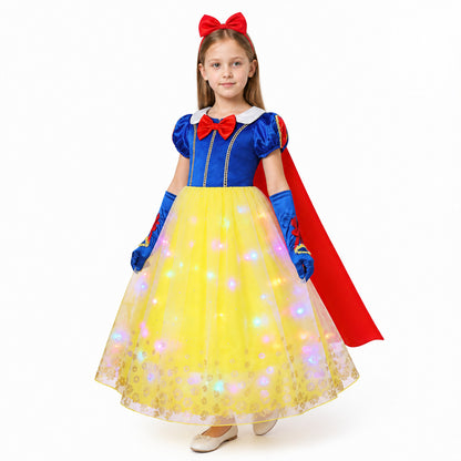 Halloween LED Light-Up Dress with a Red Bow Costume Dresses detail