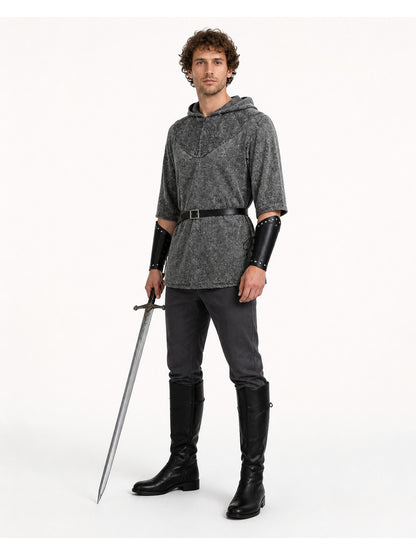 Medieval Role-Playing Costume with Hood and Sword Costume Accessories detail