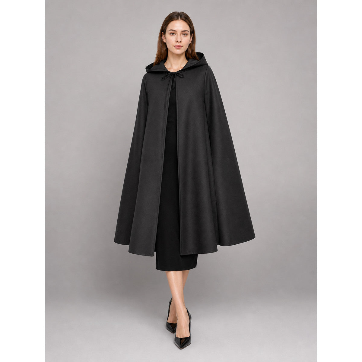 Black hooded carnival cloak for costumes occasion guide