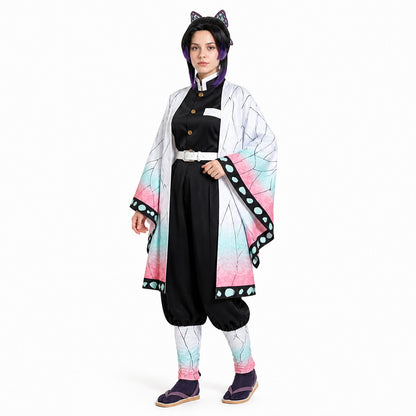 Kocho Shinobu Cosplay Costume with Cape and Wig Costume Capes detail