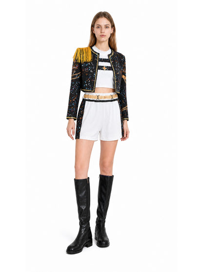 Children's Stage Costume with Gold Epaulets