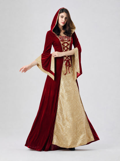 Hooded Carnival Dress for Cosplay Costume Dresses detail