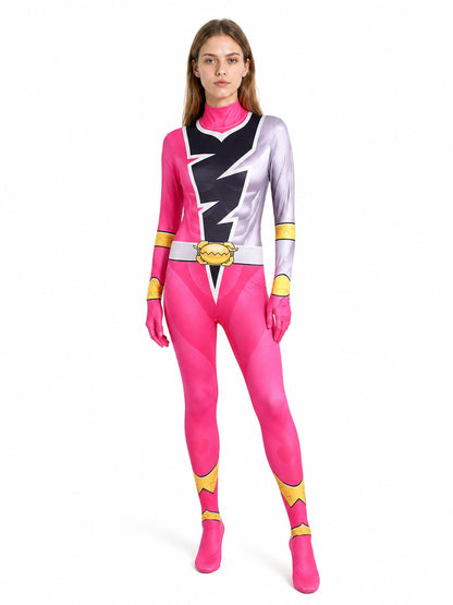Hooded Jumpsuit Costume with Lightning Print Costumes detail