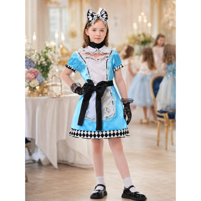 Alice Costume Dress with Apron and Bow