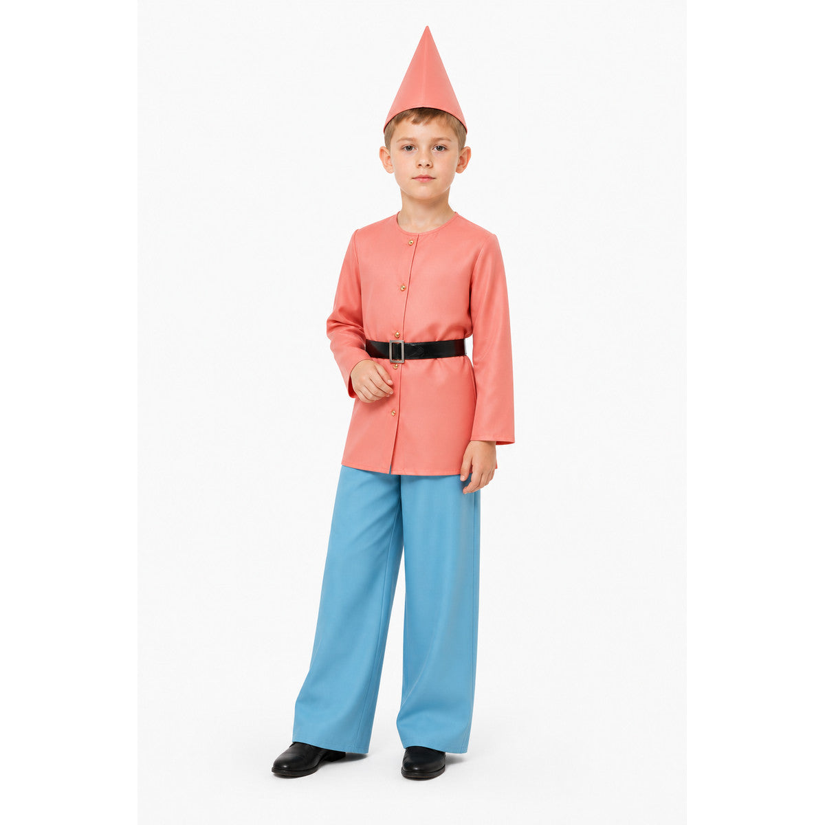 Gnome Costume with Red Hat and Blue Pants Costume Headwear detail