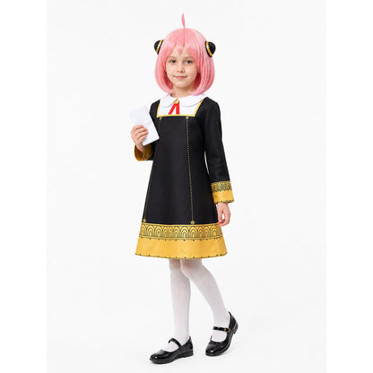 Anya Forger Costume with Black Dress and Wig Costume Dresses detail