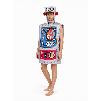 Robot Carnival Costume with Cosplay Mask Costume Masks detail