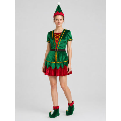 Christmas Elf Costume — Green Dress and Hat product detail