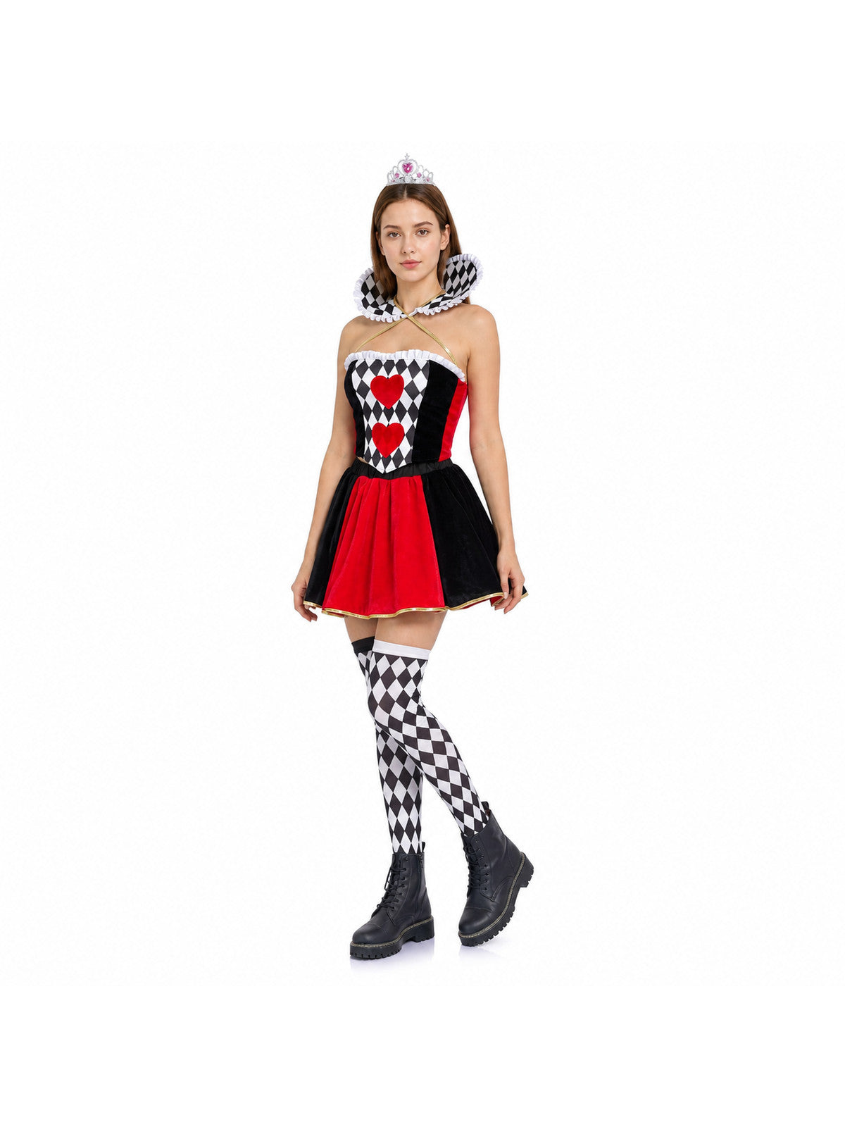 Carnival Cosplay Dress with Full Skirt