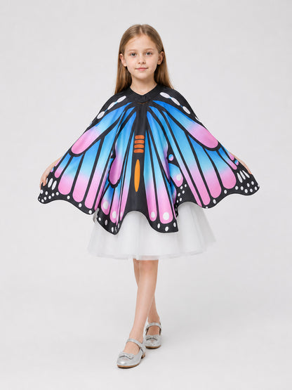 Printed Butterfly Cape for Children for Halloween Costume Capes detail