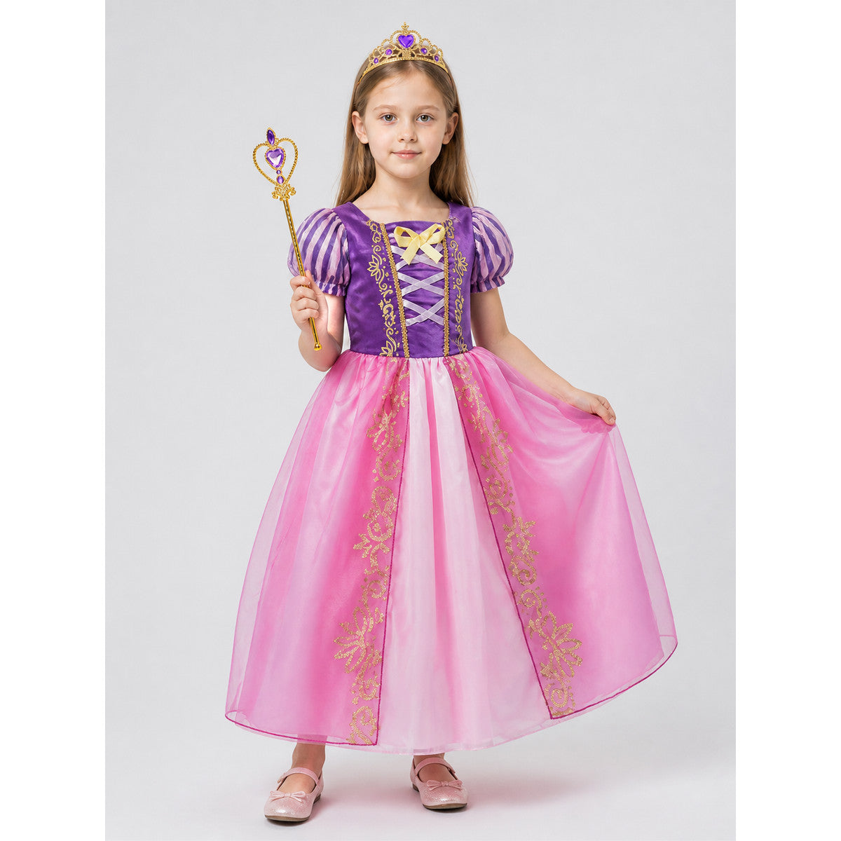 Carnival Dress with Crown and Magic Wand Costume Dresses detail