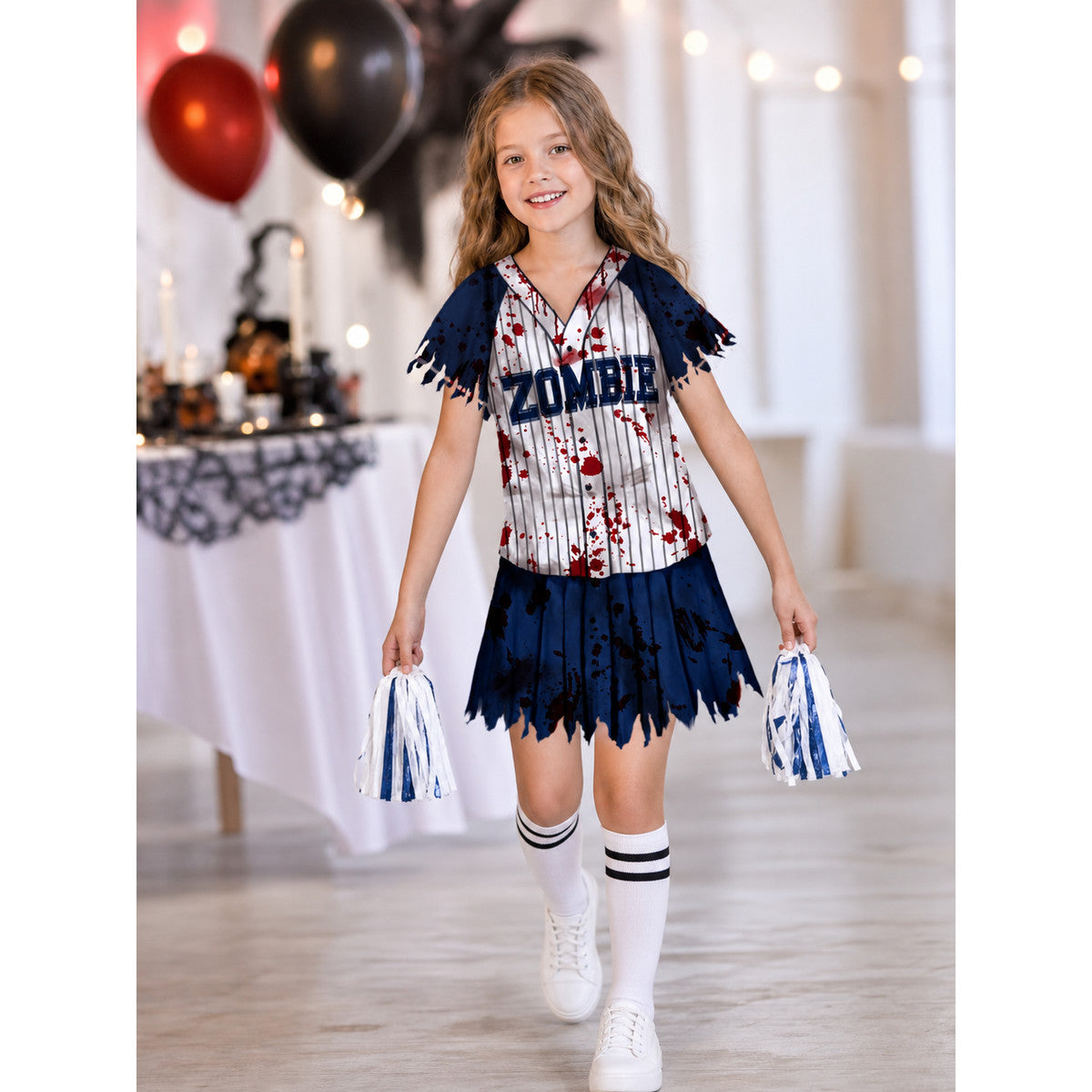 Zombie Stage Costume: T-Shirt, Shorts, Socks