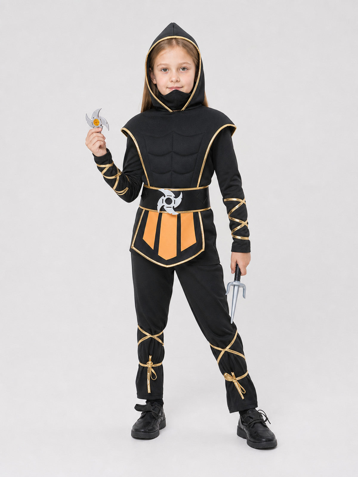 Ninja Cosplay Costume with Mask and Accessories Costume Masks detail
