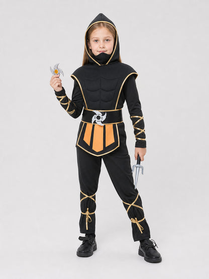 Ninja Cosplay Costume with Mask and Accessories Costume Masks detail