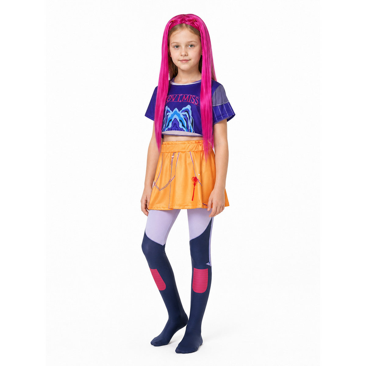 Mira Halloween Costume with Wig and Skirt Costume Wigs detail