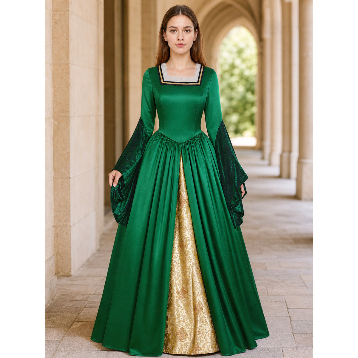 Full-Skirted Tudor-Style Cosplay Dress