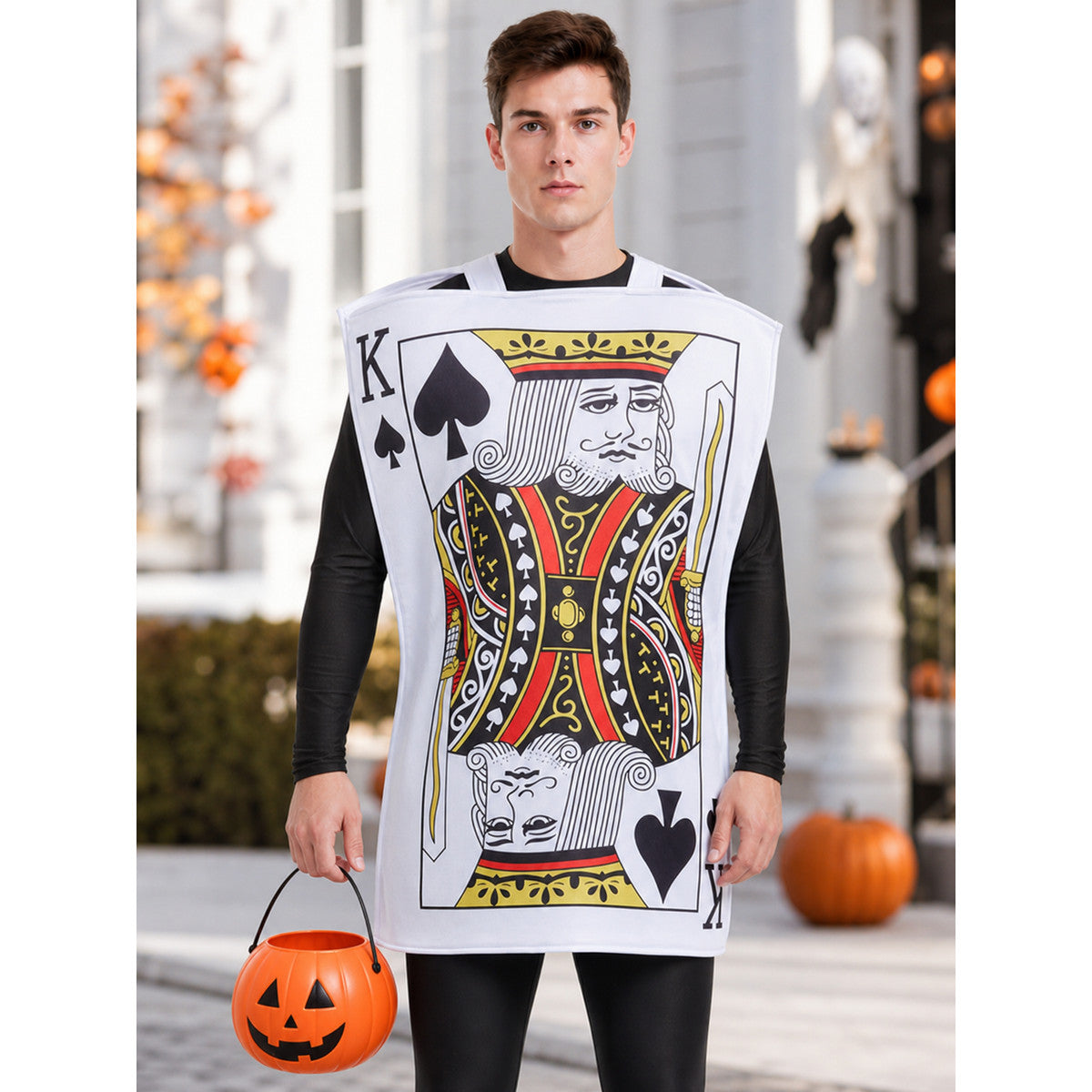King of Spades tunic costume for a themed party lifestyle