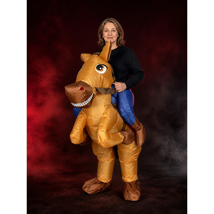 Adult Inflatable Dinosaur Costume, Funny Halloween Party Outfit main product view