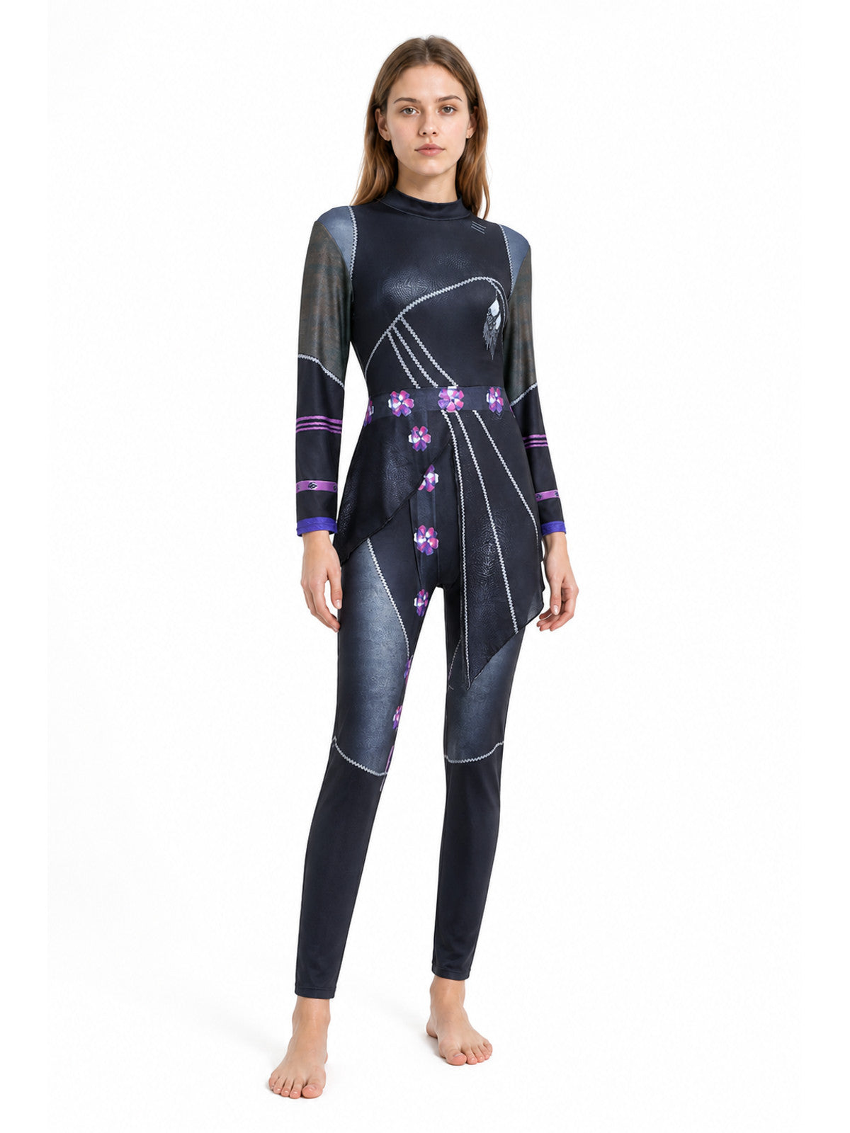 High-Neck Cosplay Jumpsuit Costumes detail