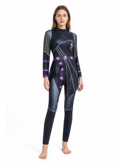High-Neck Cosplay Jumpsuit Costumes detail
