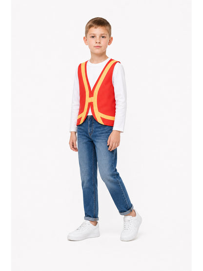 Zootopia Costume Vest, Red with Yellow Trim Costumes detail