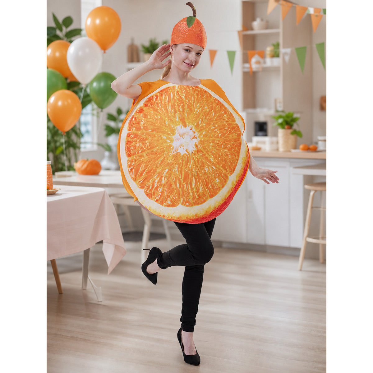 Orange Slice Costume with Headpiece lifestyle view