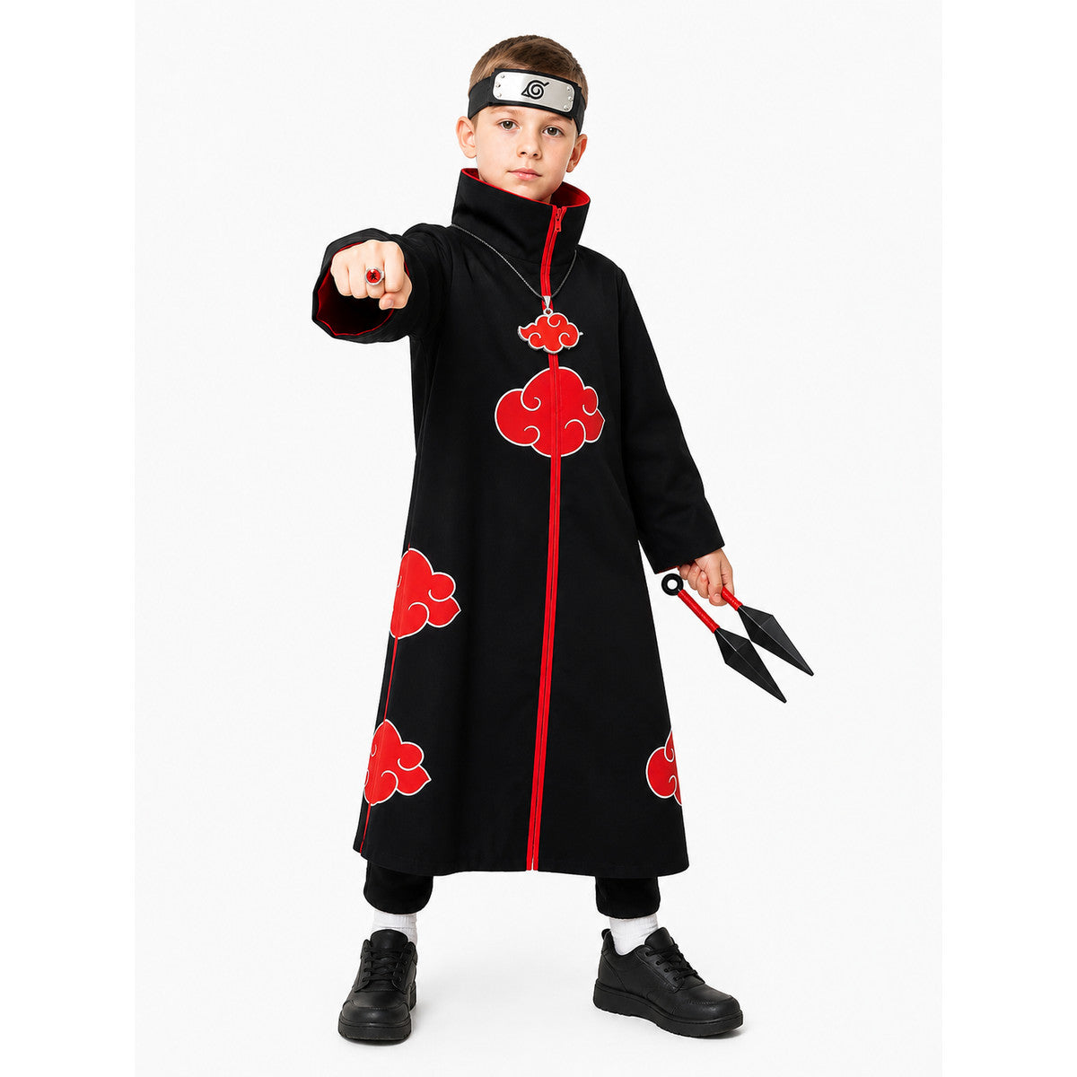 Akatsuki Costume with Red Clouds and Accessories Costume Accessories detail