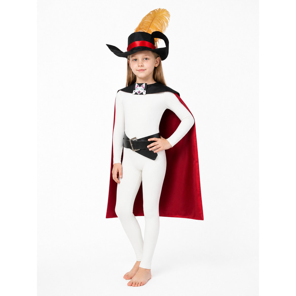 Puss in Boots Costume with Cape and Hat Costume Capes detail