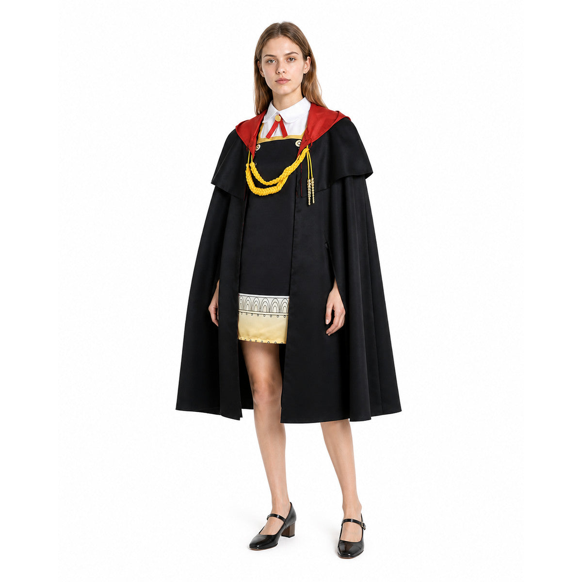 Anya Cosplay Costume from Spy x Family with Cape lifestyle