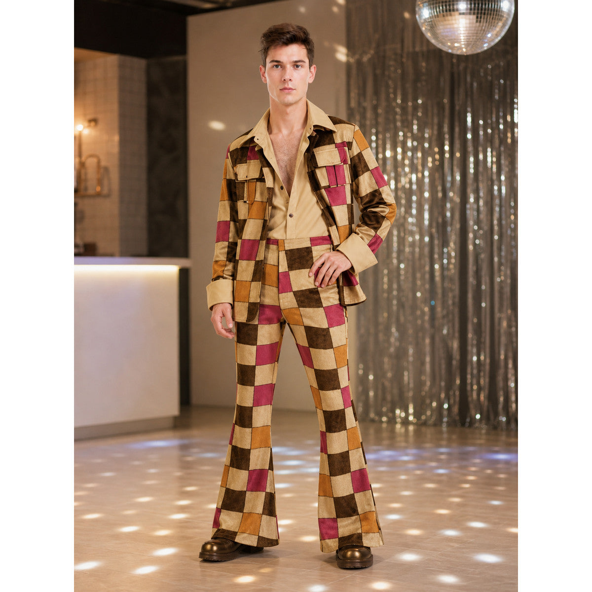 70s Party Costume, 3 Pieces lifestyle