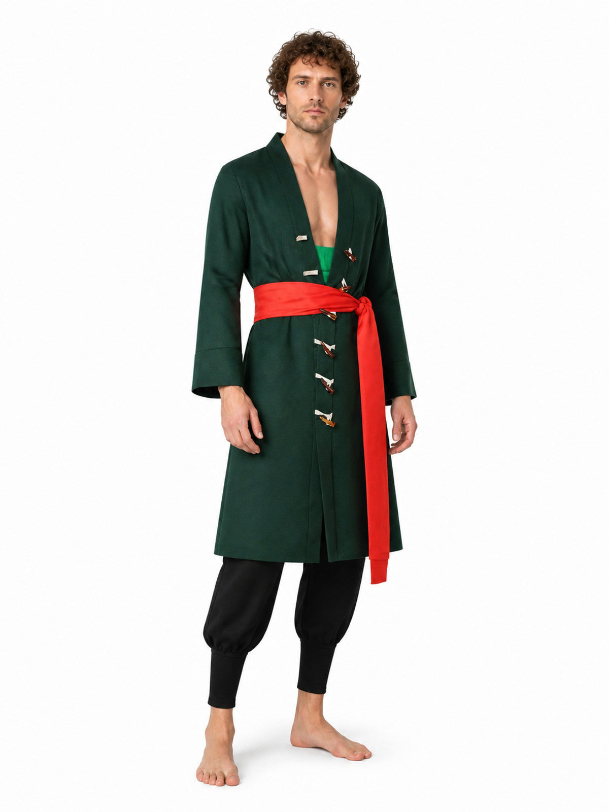 Zoro One Piece Cosplay Costume for Halloween Costumes detail