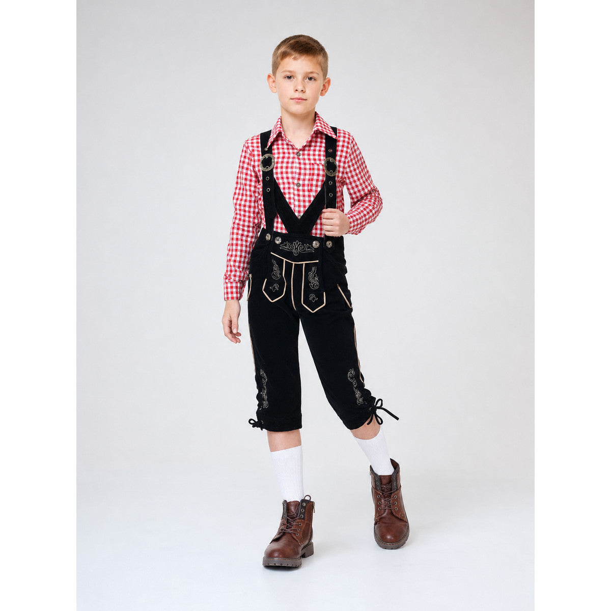 Carnival costume: plaid shirt and pants lifestyle