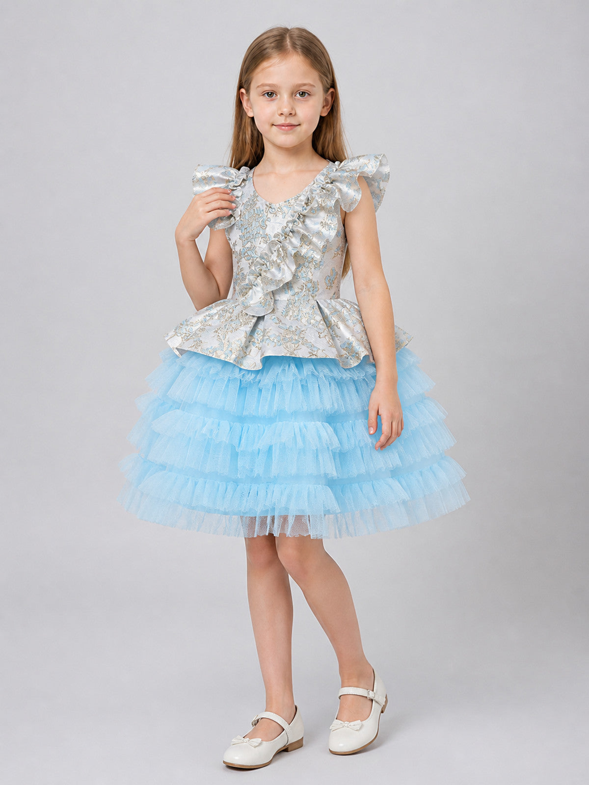 AL056 Princess Dress with Tulle Skirt for Performances Costume Dresses detail