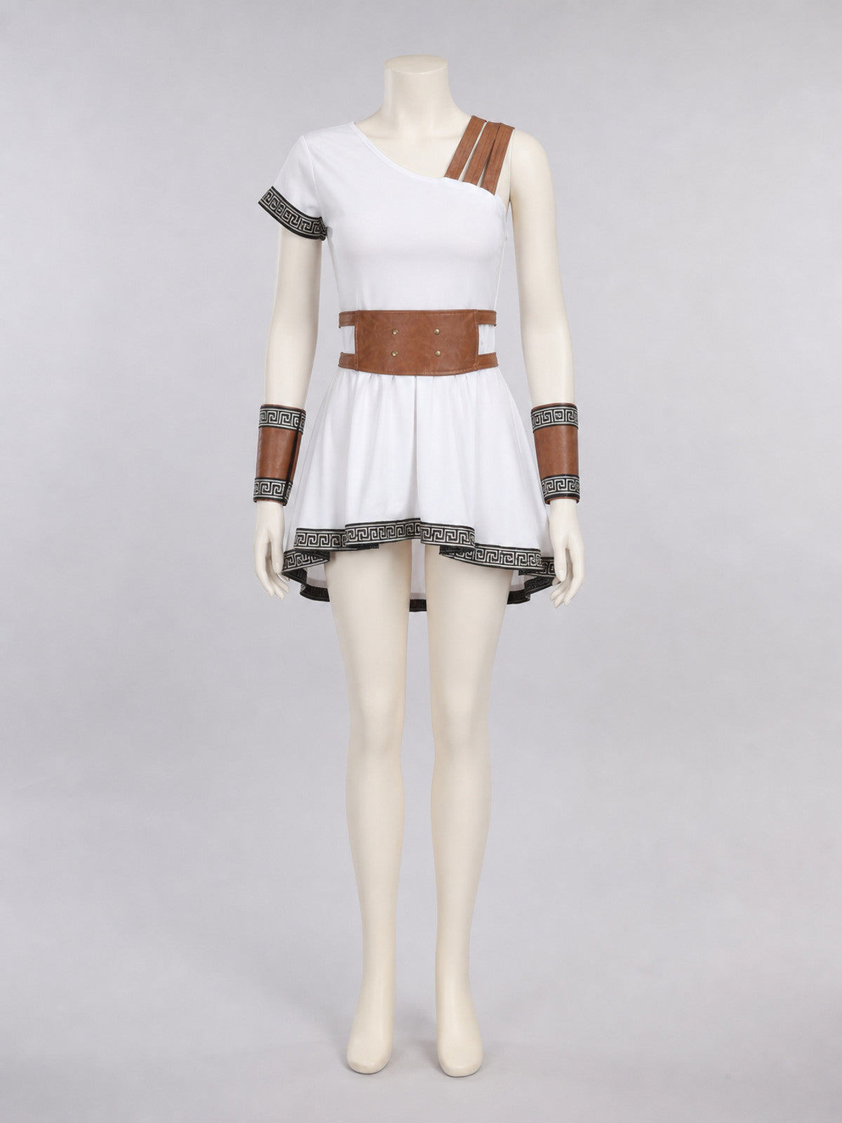 Historical Costume Dress with an Asymmetrical Shoulder