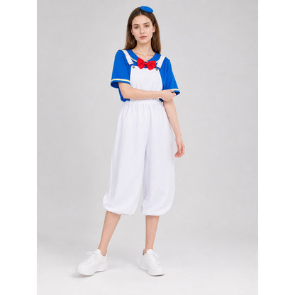Blue and White Cosplay Costume lifestyle