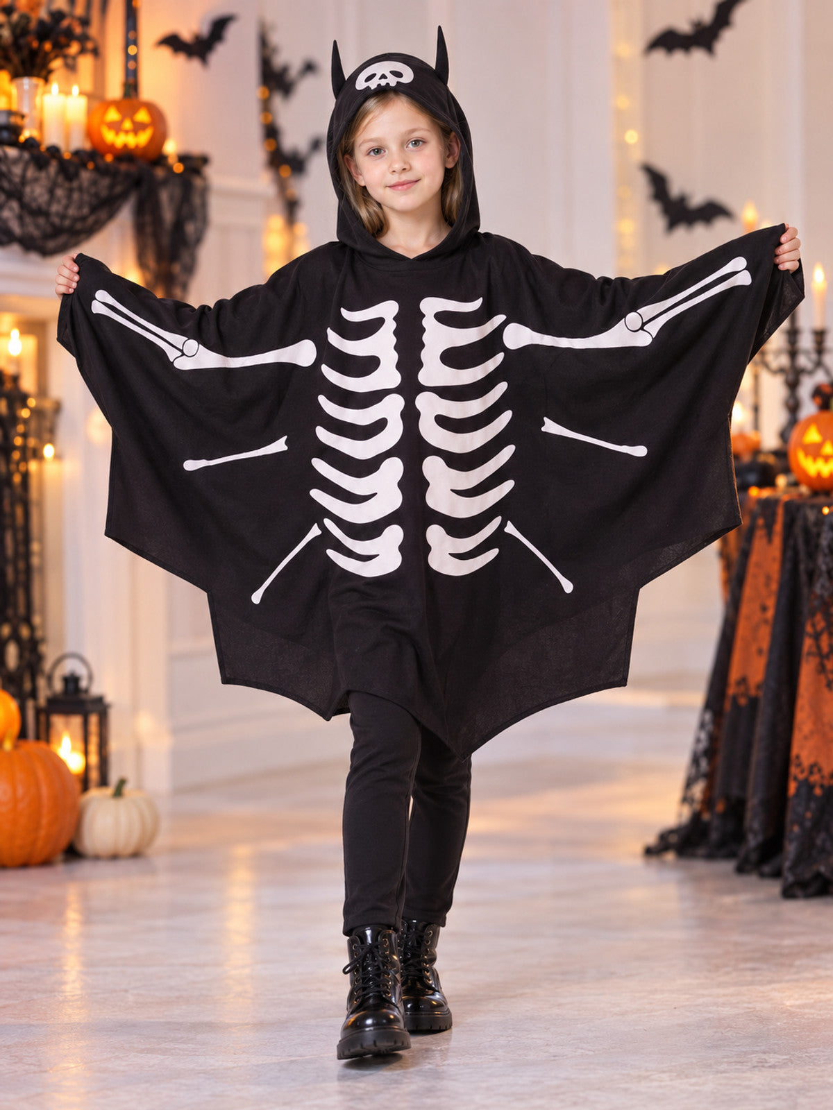Children's Bat Costume with Hood lifestyle view