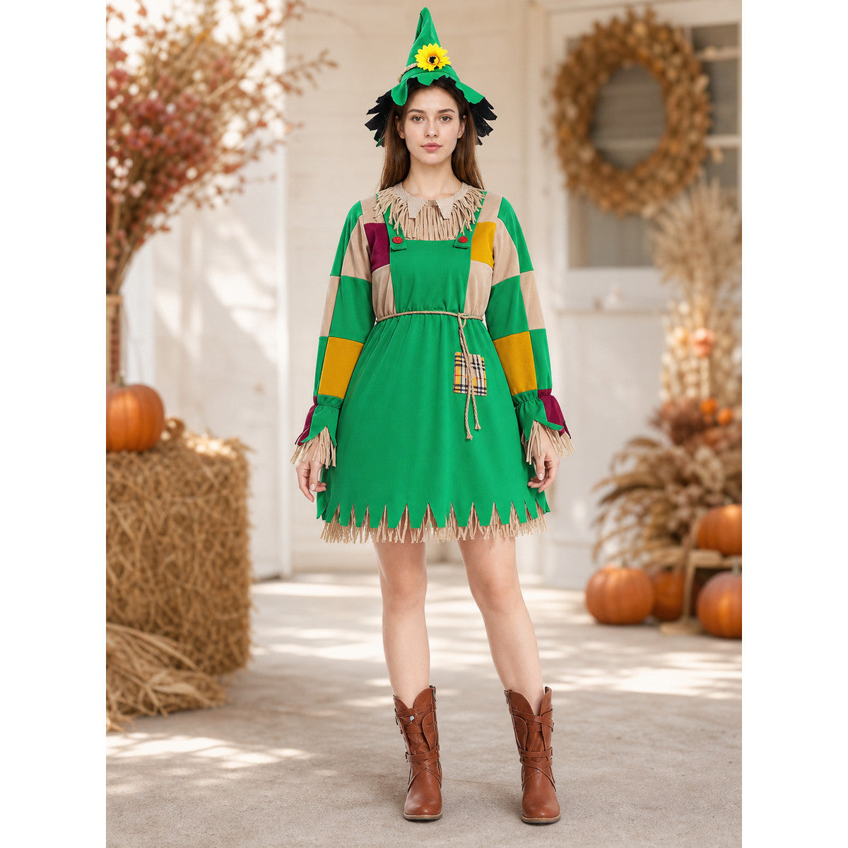 Halloween Costume: Dress with Apron and Hat lifestyle view