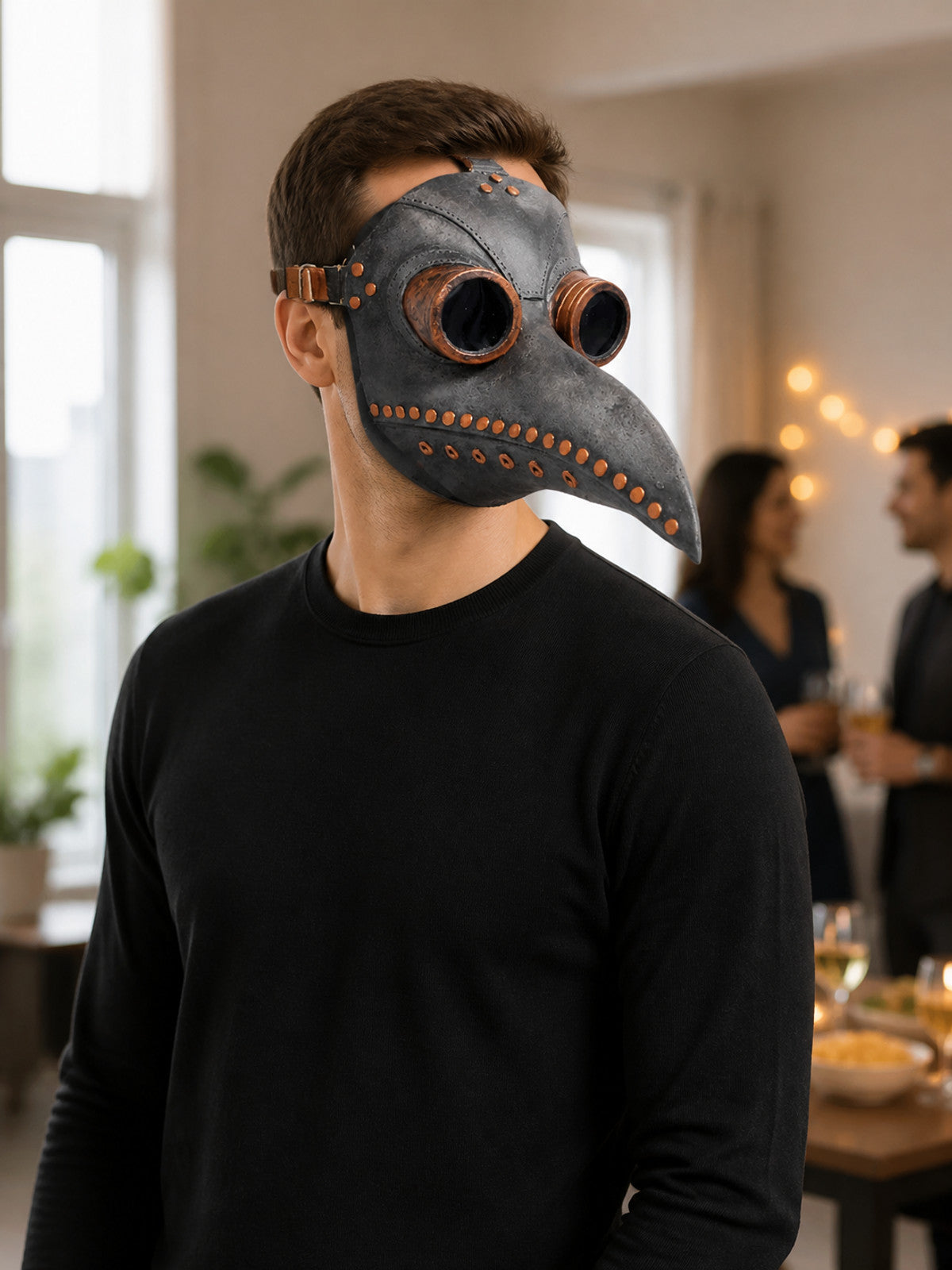Carnival Headwear Mask with Long Beak lifestyle view